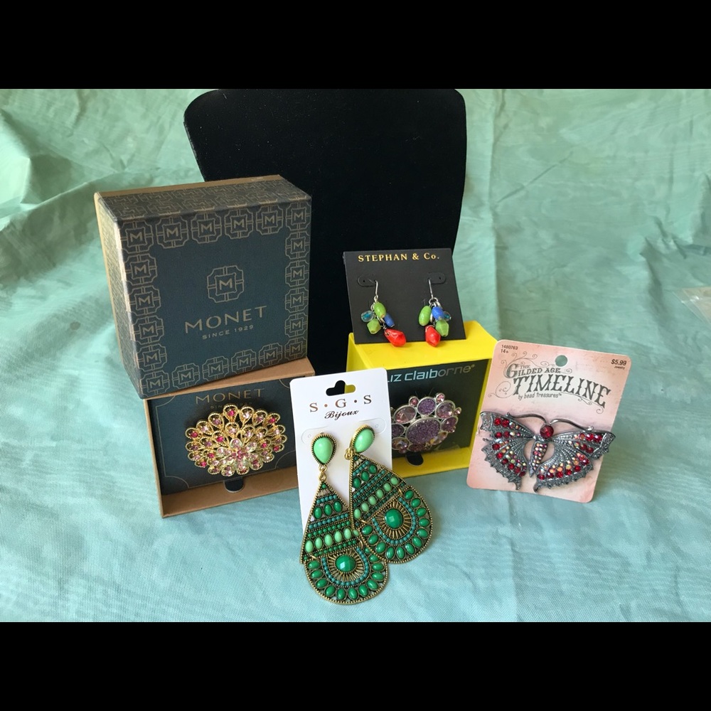 Group lot-pins & earrings! WOW! One price for all!